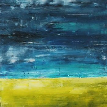 Pittura intitolato "Horizon-color" da Fabio Brambilla (Fabiobram), Opera d'arte originale, Acrilico