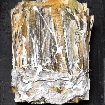 Collages getiteld "Romanzo Imbrattato" door Fabio Brambilla (Fabiobram), Origineel Kunstwerk, Collages Gemonteerd op Andere…