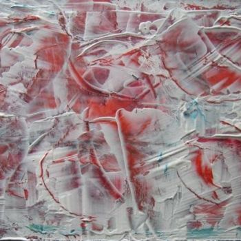Pittura intitolato "Rose sotto ghiaccio" da Fabiola Tantanini, Opera d'arte originale