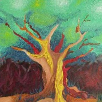 Pittura intitolato "La Quercia - The Oak" da Fabiola Bonghi, Opera d'arte originale, Altro