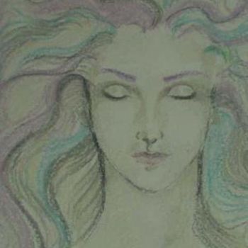 Schilderij getiteld "sirena  - mermaid" door Fabiola Bonghi, Origineel Kunstwerk, Anders