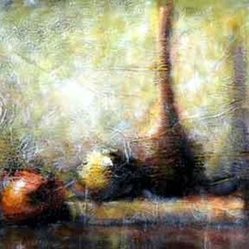 Painting titled "Natura morta" by Fabio Langella, Original Artwork, Oil