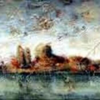 Pittura intitolato "Luci della laguna" da Fabio Langella, Opera d'arte originale, Olio