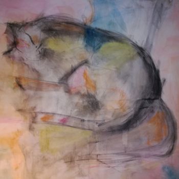 Pittura intitolato "Pulce" da Fabio Monti, Opera d'arte originale, Acquarello