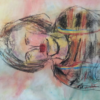 Painting titled "Robin Williams" by Fabio Monti, Original Artwork