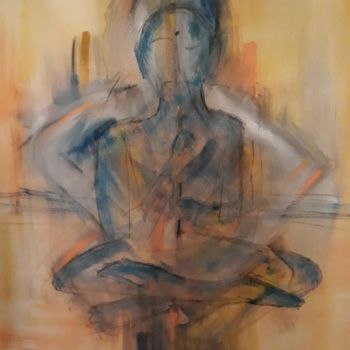 Peinture intitulée "meditazione" par Fabio Monti, Œuvre d'art originale