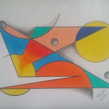 Drawing titled "Voar" by Fábio Moraes Art, Original Artwork, Graphite