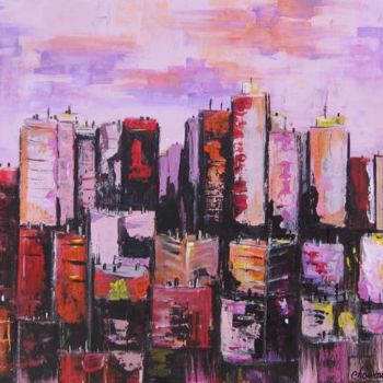 Painting titled "los angeles" by Roseline Chouraqui, Original Artwork