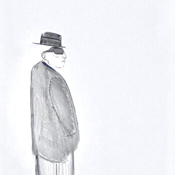 「Sans Titre 16」というタイトルの描画 Fabrice Anneronによって, オリジナルのアートワーク, インク