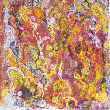 Malarstwo zatytułowany „Samba psychédélique” autorstwa Fabrice Cadet, Oryginalna praca, Akryl