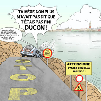 Drawing titled "Vive le gps !" by Fabrice Cadet, Original Artwork, Digital Photography