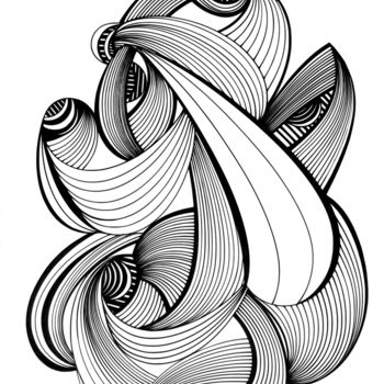 Drawing titled "Connexions" by Fabrice Cadet, Original Artwork, Digital Photography