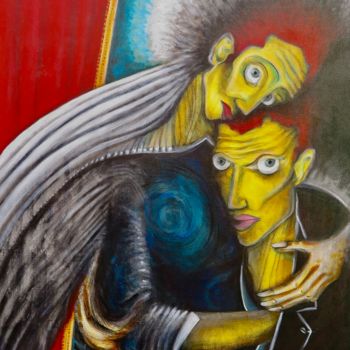 Painting titled "IL TEATRO" by Fabrice De Paola, Original Artwork, Acrylic