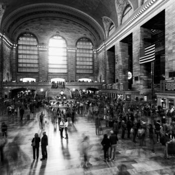 Photography titled "Grand Central Stati…" by Fabrice Gallou, Original Artwork, Digital Photography Mounted on Aluminium