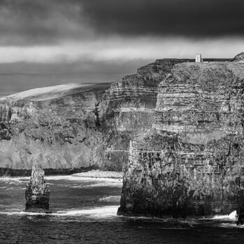 Fotografia zatytułowany „Cliffs of Moher” autorstwa Fabrice Gallou, Oryginalna praca, Fotografia cyfrowa Zamontowany na Alum…