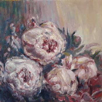 Malerei mit dem Titel "impressions-fleurs-…" von Fabrice Gerin, Original-Kunstwerk, Öl