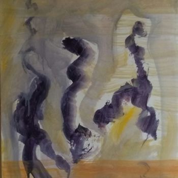 Peinture intitulée "Sous les jupes des…" par Fabrice Huet, Œuvre d'art originale, Huile