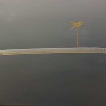 绘画 标题为“Le palmier” 由Fabrice Meslin (Fabzoo), 原创艺术品, 丙烯 安装在木质担架架上