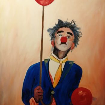 绘画 标题为“clown5” 由Fabrice Pavageau, 原创艺术品, 油