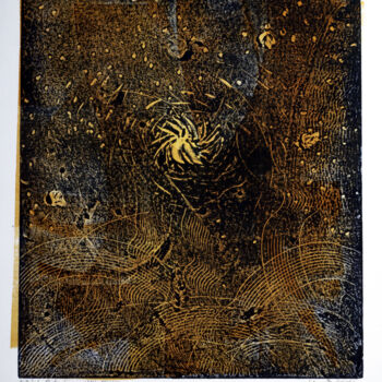 Incisioni, stampe intitolato "Interlude Particula…" da Fabrice Rivière, Opera d'arte originale, Monotipo