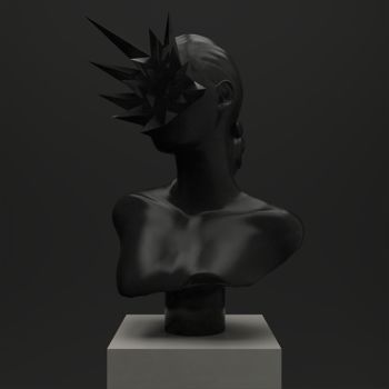 雕塑 标题为“Perfect Flaws (blac…” 由Fabrice Van Der Beek, 原创艺术品, 石膏
