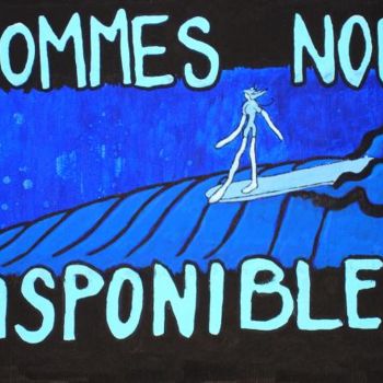 Drawing titled "Sommes-nous disponi…" by Fabrice Réhel, Original Artwork