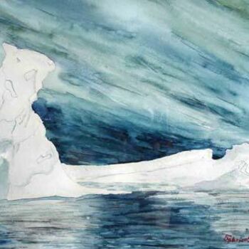 Desenho intitulada "5iceberg.jpg" por Fabrice Réhel, Obras de arte originais