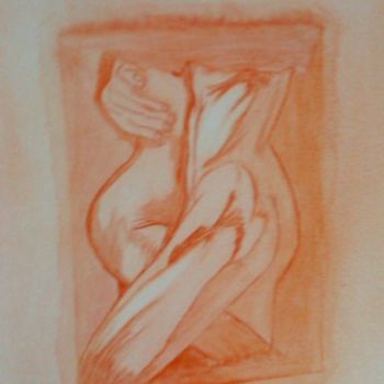 Drawing titled "Sanguine" by Brigitte Lauret, Original Artwork