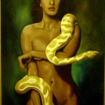 Painting titled "sibilo sensuale" by Fabrizia Tocchini, Original Artwork