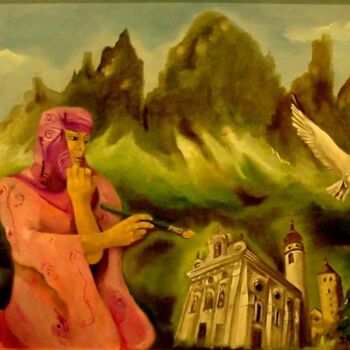 Painting titled "Amare le Differenze" by Fabrizia Tocchini, Original Artwork, Oil