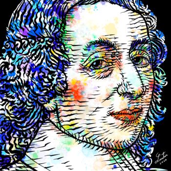 Painting titled "BLAISE PASCAL (2)" by Lautir, Original Artwork, Ink
