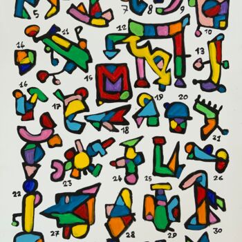 Pintura intitulada "33 WAYS TO MAKE IT…" por Lautir, Obras de arte originais, Acrílico