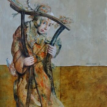 Pittura intitolato "n59fatale-maison-54…" da Fabrizio Riccardi, Opera d'arte originale
