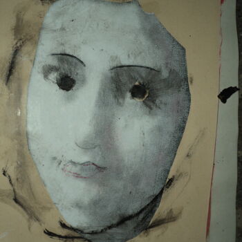 Pittura intitolato "FACE" da Fabrizio Giuranna, Opera d'arte originale, Encausti