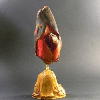 Sculpture titled "Cuore rosso" by Fabrizio Paris, Original Artwork