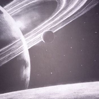 Disegno intitolato "planètes" da Fabien Bochard, Opera d'arte originale