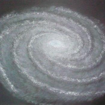 Рисунок под названием "Galaxie" - Fabien Bochard, Подлинное произведение искусства, Пастель