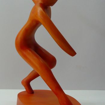 Sculpture titled "danseuse appuis" by Fabien Bochard, Original Artwork, Wood