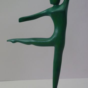 Escultura intitulada "danseuse battement" por Fabien Bochard, Obras de arte originais, Madeira