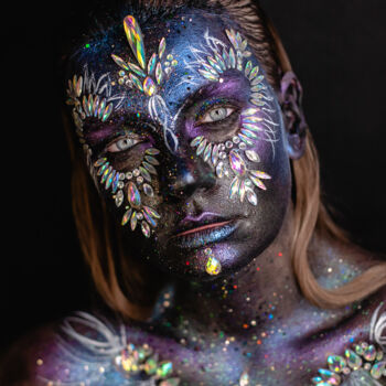 Photography titled "Fantasy face art ma…" by Faces Studio, Original Artwork, Digital Photography