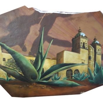 Painting titled "hacienda" by Facundo Lucero, Original Artwork