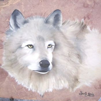 Peinture intitulée "wolf" par Facundo Lucero, Œuvre d'art originale