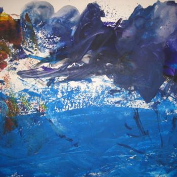 Peinture intitulée "Abstraction  (38)…" par Hosni, Œuvre d'art originale