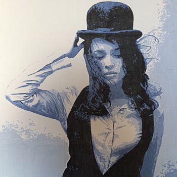 Peinture intitulée "Norah Jones" par Fabrice Martinez, Œuvre d'art originale, Acrylique