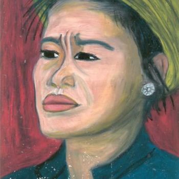 Painting titled "Birmane" by Fa B., Original Artwork
