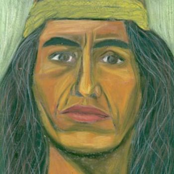 Peinture intitulée "Inca Atahualpa, Cuz…" par Fa B., Œuvre d'art originale