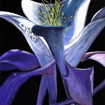 Painting titled "Columbine" by Fagan, Original Artwork