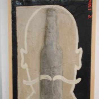 Peinture intitulée "bouteille" par Zahti, Œuvre d'art originale