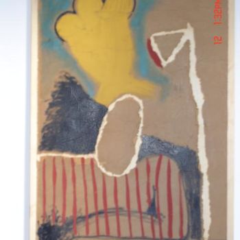 Peinture intitulée "le penseur" par Zahti, Œuvre d'art originale