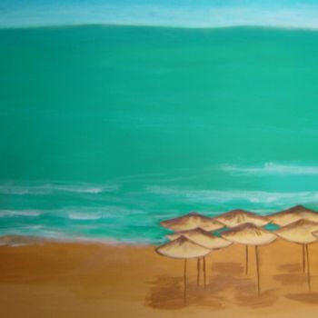 Painting titled "férias" by Angelina Martinho, Original Artwork